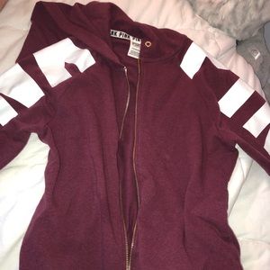 Maroon zip up jacket from PINK